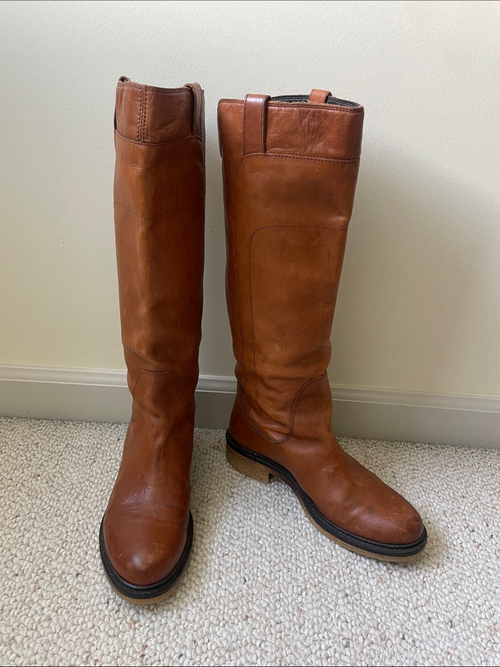 Italian Leather Knee-High Boots